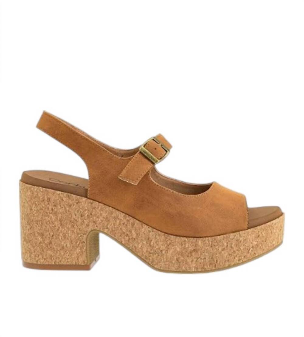 NEW CORKYS FOOTWEAR women's miss behavin block heel in camel